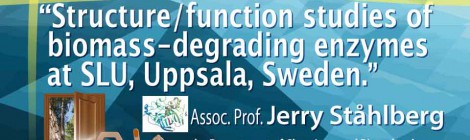 international special seminar: Structure/function studies of   biomass-degrading enzymes  at SLU, Uppsala, Sweden.