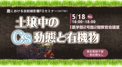 土壌中のCs動態と有機物