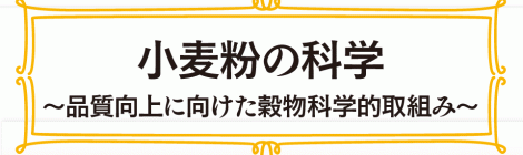 小麦粉の科学 ～品質向上に向けた穀物科学的取組み～